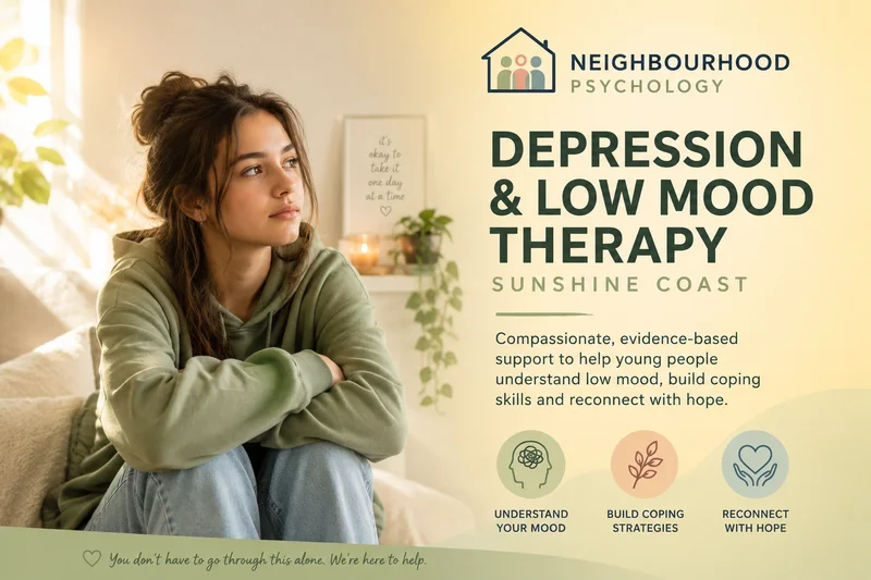 Depression and low mood therapy Sunshine Coast — Neighbourhood Psychology